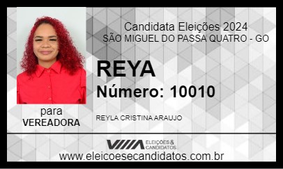 Candidato REYLA 2024 - SÃO MIGUEL DO PASSA QUATRO - Eleições