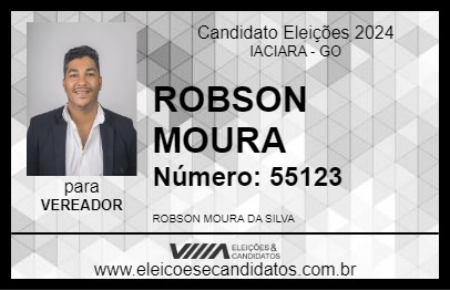 Candidato ROBSON MOURA 2024 - IACIARA - Eleições