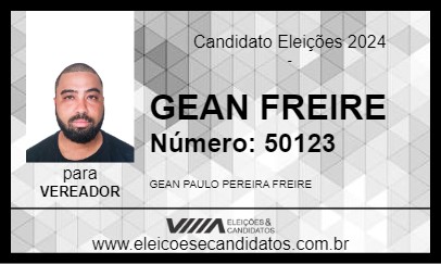 Candidato GEAN FREIRE 2024 - LUZIÂNIA - Eleições