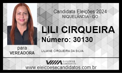 Candidato LILI CIRQUEIRA 2024 - NIQUELÂNDIA - Eleições