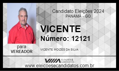 Candidato VICENTE 2024 - PANAMÁ - Eleições