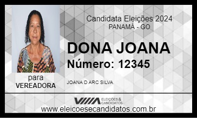 Candidato DONA JOANA 2024 - PANAMÁ - Eleições