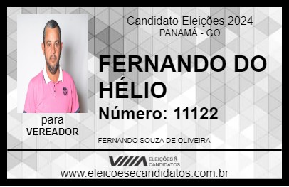 Candidato FERNANDO DO HÉLIO 2024 - PANAMÁ - Eleições