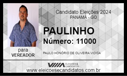 Candidato PAULINHO 2024 - PANAMÁ - Eleições