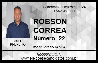 Candidato ROBSON CORREA 2024 - PANAMÁ - Eleições