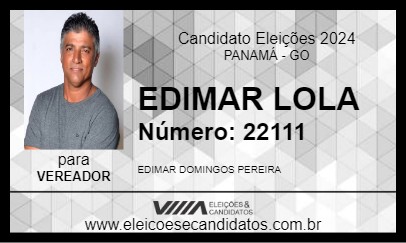 Candidato EDIMAR LOLA 2024 - PANAMÁ - Eleições