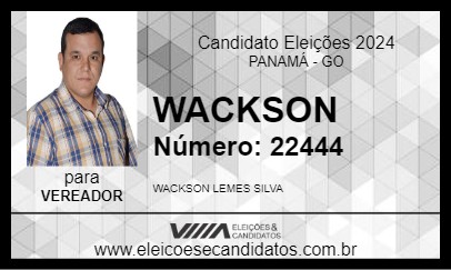 Candidato WACKSON DA GALINHA 2024 - PANAMÁ - Eleições