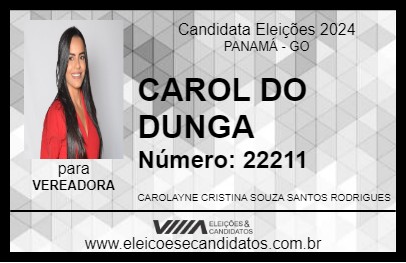 Candidato CAROL DO DUNGA 2024 - PANAMÁ - Eleições