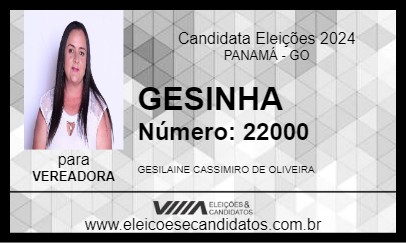 Candidato GESINHA 2024 - PANAMÁ - Eleições