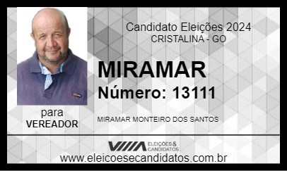 Candidato MIRAMAR 2024 - CRISTALINA - Eleições