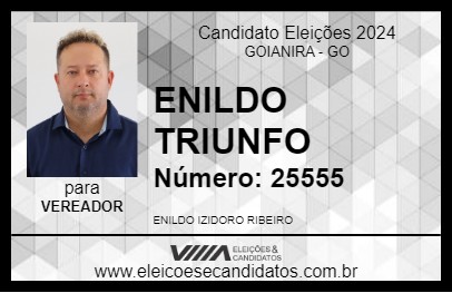 Candidato ENILDO TRIUNFO 2024 - GOIANIRA - Eleições