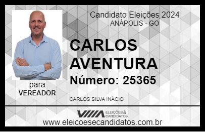 Candidato CARLOS AVENTURA 2024 - ANÁPOLIS - Eleições