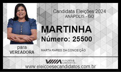 Candidato MARTINHA 2024 - ANÁPOLIS - Eleições