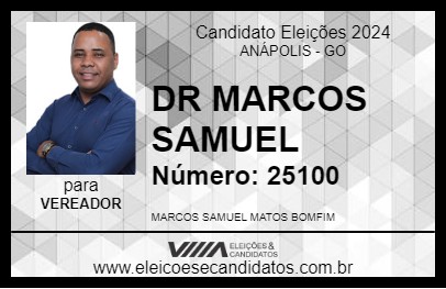 Candidato DR MARCOS SAMUEL 2024 - ANÁPOLIS - Eleições