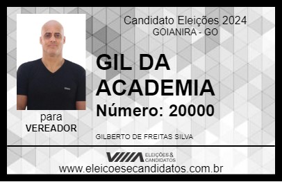 Candidato GIL DA ACADEMIA 2024 - GOIANIRA - Eleições