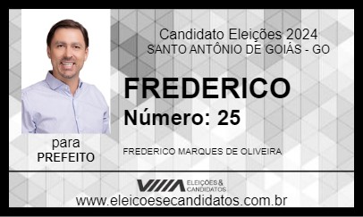 Candidato FREDERICO 2024 - SANTO ANTÔNIO DE GOIÁS - Eleições