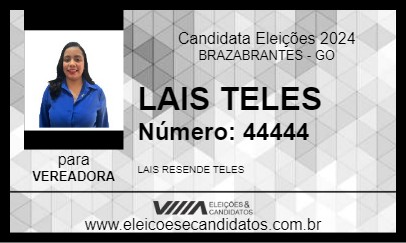 Candidato LAIS TELES 2024 - BRAZABRANTES - Eleições