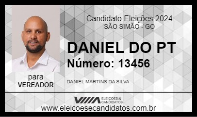 Candidato DANIEL DO PT 2024 - SÃO SIMÃO - Eleições