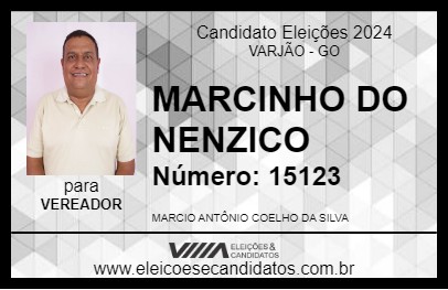 Candidato MARCINHO DO NENZICO 2024 - VARJÃO - Eleições