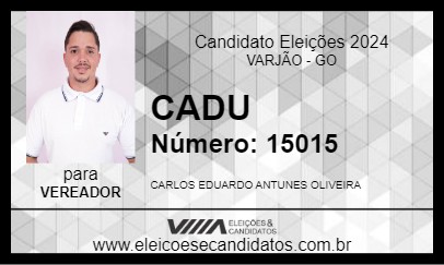 Candidato CADU 2024 - VARJÃO - Eleições