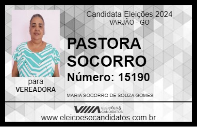 Candidato PASTORA SOCORRO 2024 - VARJÃO - Eleições