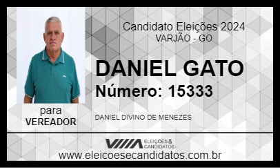 Candidato DANIEL GATO 2024 - VARJÃO - Eleições