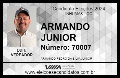 Candidato ARMANDO JUNIOR 2024 - INHUMAS - Eleições