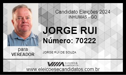 Candidato JORGE RUI 2024 - INHUMAS - Eleições