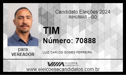 Candidato TIM 2024 - INHUMAS - Eleições