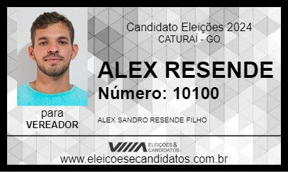 Candidato ALEX RESENDE 2024 - CATURAÍ - Eleições