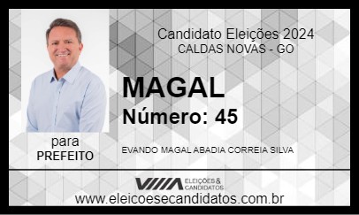 Candidato MAGAL 2024 - CALDAS NOVAS - Eleições