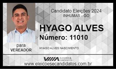 Candidato HYAGO ALVES 2024 - INHUMAS - Eleições