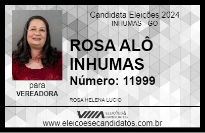 Candidato ROSA ALÔ INHUMAS 2024 - INHUMAS - Eleições