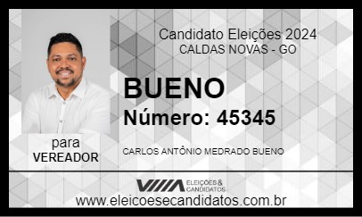 Candidato BUENO 2024 - CALDAS NOVAS - Eleições