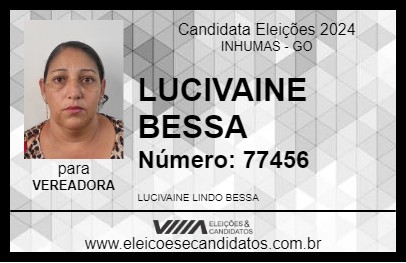 Candidato LUCIVAINE BESSA 2024 - INHUMAS - Eleições