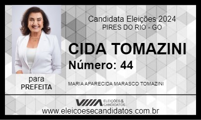 Candidato CIDA TOMAZINI 2024 - PIRES DO RIO - Eleições