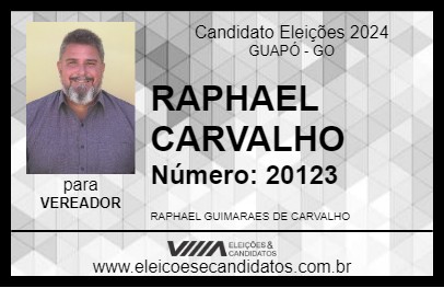 Candidato RAPHAEL CARVALHO 2024 - GUAPÓ - Eleições