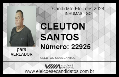 Candidato CLEUTON SANTOS 2024 - INHUMAS - Eleições