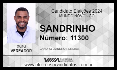 Candidato SANDRINHO 2024 - MUNDO NOVO - Eleições