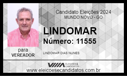 Candidato LINDOMAR 2024 - MUNDO NOVO - Eleições