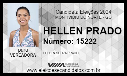 Candidato HELLEN PRADO 2024 - MONTIVIDIU DO NORTE - Eleições