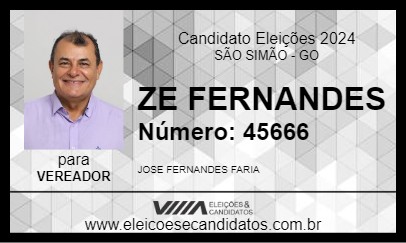 Candidato ZE FERNANDES 2024 - SÃO SIMÃO - Eleições