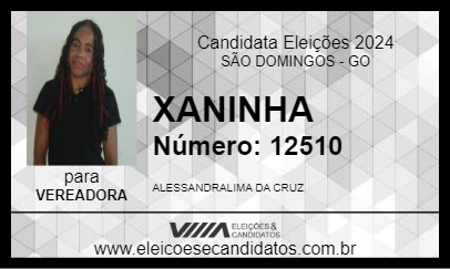 Candidato XANINHA 2024 - SÃO DOMINGOS - Eleições