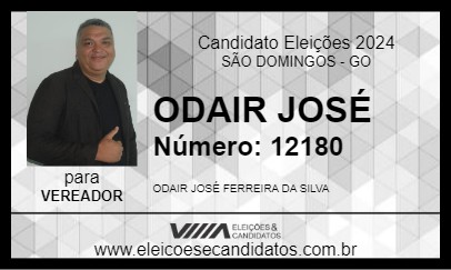 Candidato ODAIR JOSÉ 2024 - SÃO DOMINGOS - Eleições