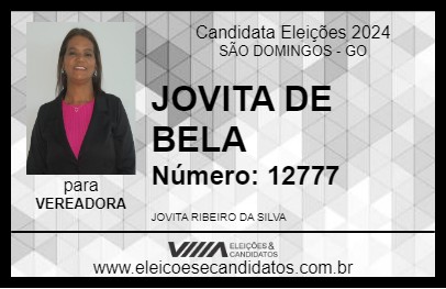 Candidato JOVITA DE BELA 2024 - SÃO DOMINGOS - Eleições