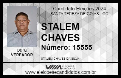 Candidato STALEM CHAVES 2024 - SANTA TEREZA DE GOIÁS - Eleições