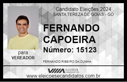 Candidato FERNANDO CAPOEIRA 2024 - SANTA TEREZA DE GOIÁS - Eleições