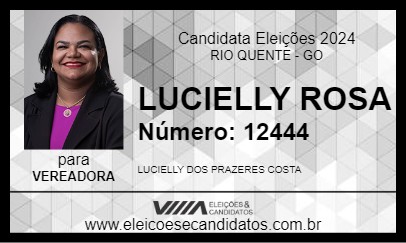 Candidato LUCIELLY ROSA 2024 - RIO QUENTE - Eleições