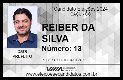 Candidato REIBER DA SILVA 2024 - CAÇU - Eleições