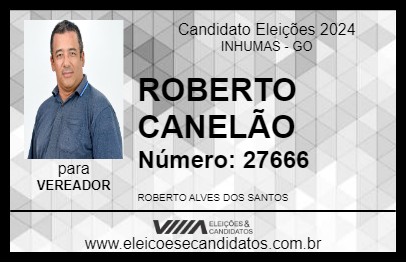 Candidato ROBERTO CANELÃO 2024 - INHUMAS - Eleições